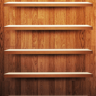 Empty shelves wallpaper