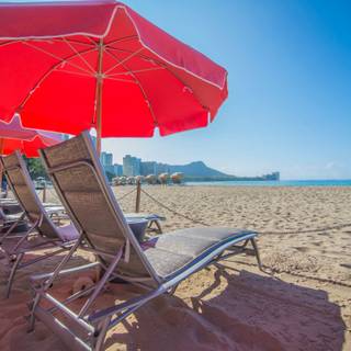 Beach umbrella wallpaper