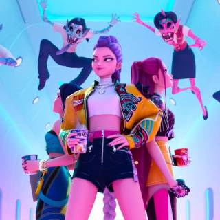 KPop Demon Hunters desktop wallpaper