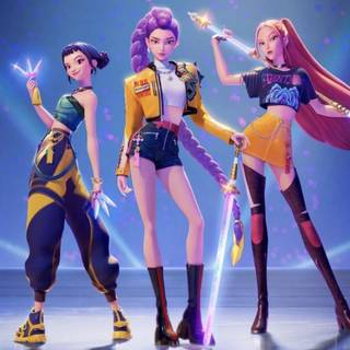 KPop Demon Hunters laptop wallpaper