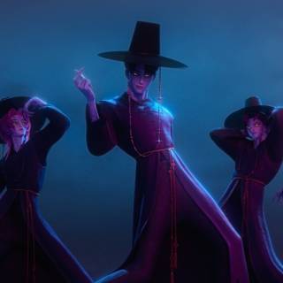 KPop Demon Hunters laptop wallpaper