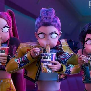 KPop Demon Hunters laptop wallpaper