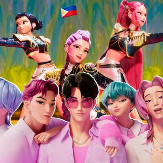 KPop Demon Hunters desktop wallpaper