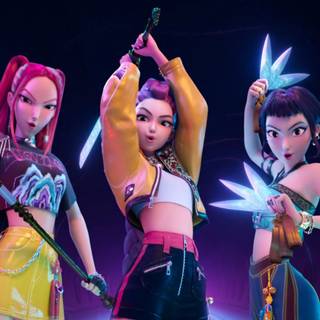 KPop Demon Hunters PC wallpaper