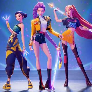 KPop Demon Hunters desktop wallpaper