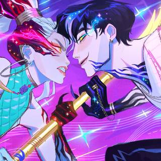 KPop Demon Hunters laptop wallpaper