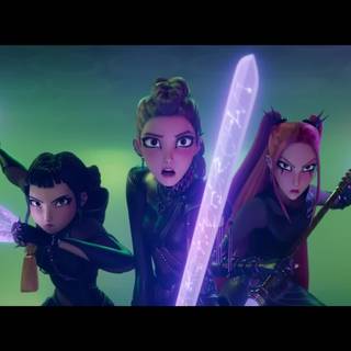 KPop Demon Hunters PC wallpaper