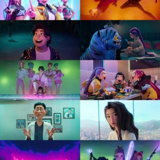 Kpop Demon Hunters movie wallpaper