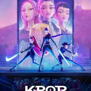 KPop Demon Hunters phone wallpaper