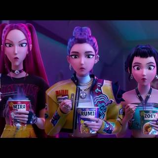 KPop Demon Hunters desktop wallpaper