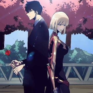 Sung Jinwoo and Cha Hae-In wallpaper