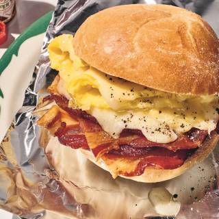 Bacon, egg and cheese sandwich wallpaper