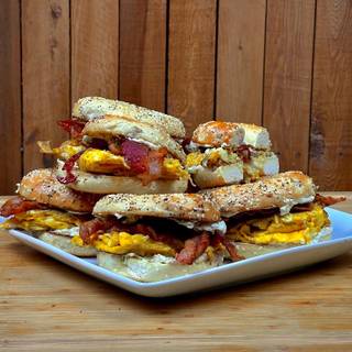 Bacon, egg and cheese sandwich wallpaper