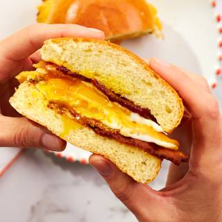 Bacon, egg and cheese sandwich wallpaper