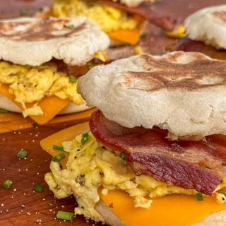 Bacon, egg and cheese sandwich wallpaper