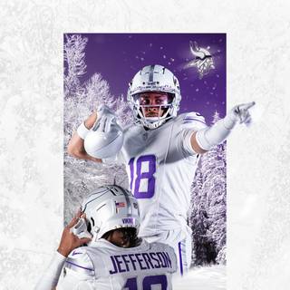 Justin Jefferson winter wallpaper