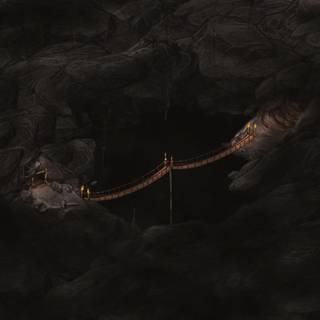 Dangerous cave wallpaper