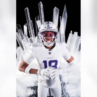 Justin Jefferson winter wallpaper