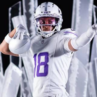 Justin Jefferson winter wallpaper