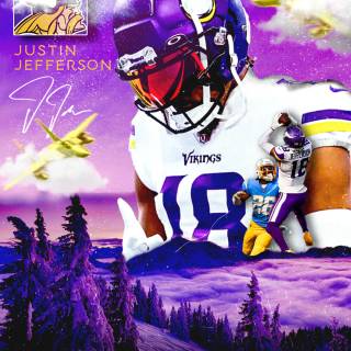 Justin Jefferson winter wallpaper