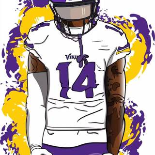 Justin Jefferson winter wallpaper