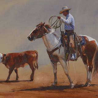 Cowboy horse wallpaper