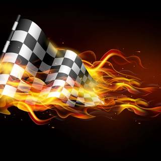 Finish flag wallpaper