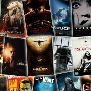 Movie poster collage wallpaper