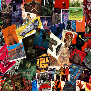 Movie poster collage wallpaper