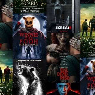 Movie poster collage wallpaper