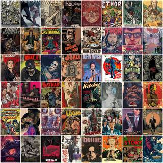Movie poster collage wallpaper