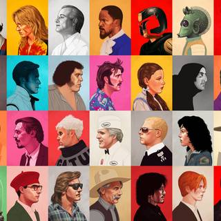 Movie poster collage wallpaper