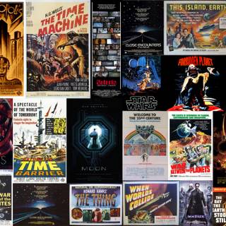 Movie poster collage wallpaper