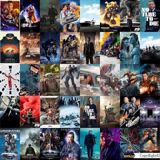 Movie poster collage wallpaper