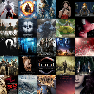 Movie poster collage wallpaper