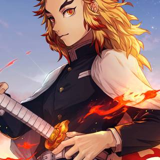 Rengoku Demon Slayer 4k wallpaper