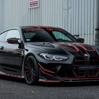 Dark BMW M4 4k wallpaper