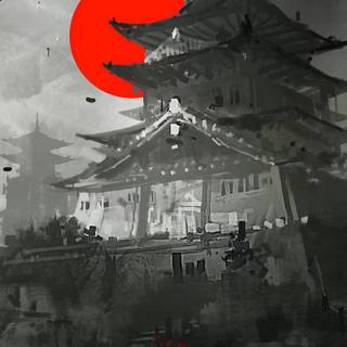 Japanese ink wallpaper