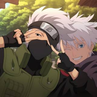 Gojo and Naruto wallpaper
