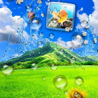 Frutiger Aero iPhone wallpaper