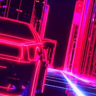 Neon pink iPhone wallpaper