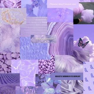 Purple collage phone wallpaper