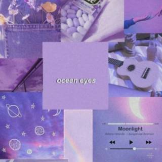 Purple collage phone wallpaper