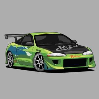 Mitsubishi Eclipse iPhone wallpaper