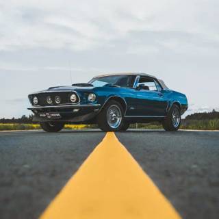 Ford Mustang 1969 iPhone wallpaper