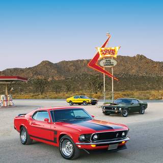 Ford Mustang 1969 iPhone wallpaper