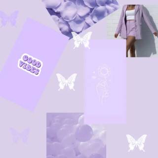 Purple collage phone wallpaper