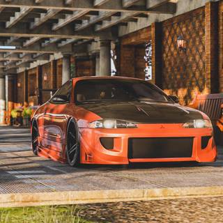 Mitsubishi Eclipse iPhone wallpaper
