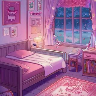 Cozy anime phone wallpaper