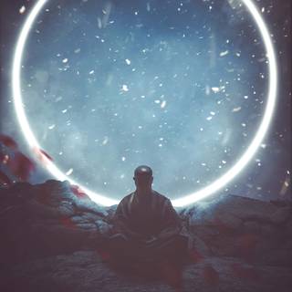 Meditate phone wallpaper